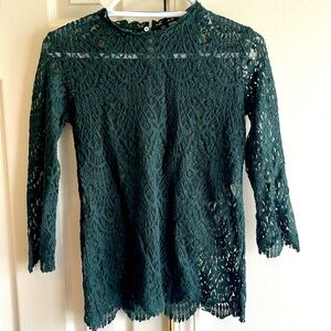 Zara green top